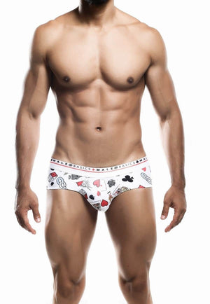 Men's brief underwear - MaleBasics Hipster Brief - Poker available at MensUnderwear.io - Image 4