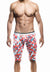 MaleBasics Athletic Hipster Boxer Brief - Red Pixels